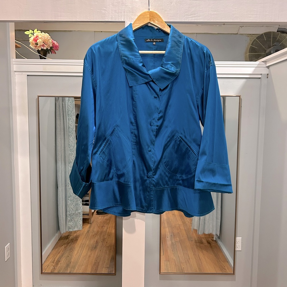 Blue Silk Jacket